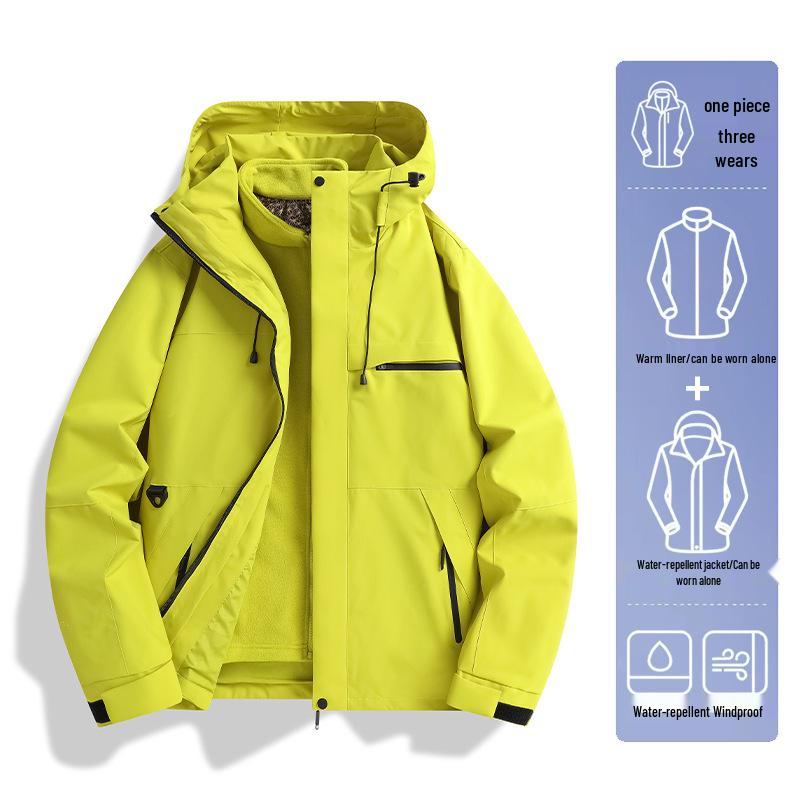 

Unisex 3-in-1 Waterproof Fleece-Lined Winter Jacket X-Small
