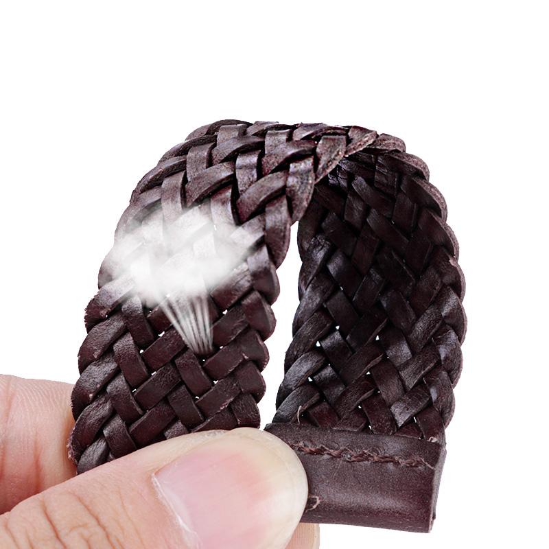 20mm 22mm Weiches Lederarmband für Fossil Bul-gari BVL102929 Huawei GT Watch Gewebtes Rindsleder Uhrenkette Retro Vintage Uhrenarmband