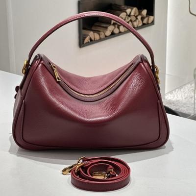 Genuine Leather Fashionable Dumpling Bag Crossbody Bag High-end and Niche Single-shoulder Bag