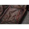 Chinese Size Vintage Genuine Leather Jacket Men Real Cowhide Air Force Flight Suit A2 Pilot Jacket Bomber Jacket Jaquetas Masculina