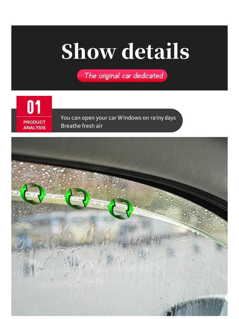 Chery Tiggo 9 Window Rain & Sun Visor