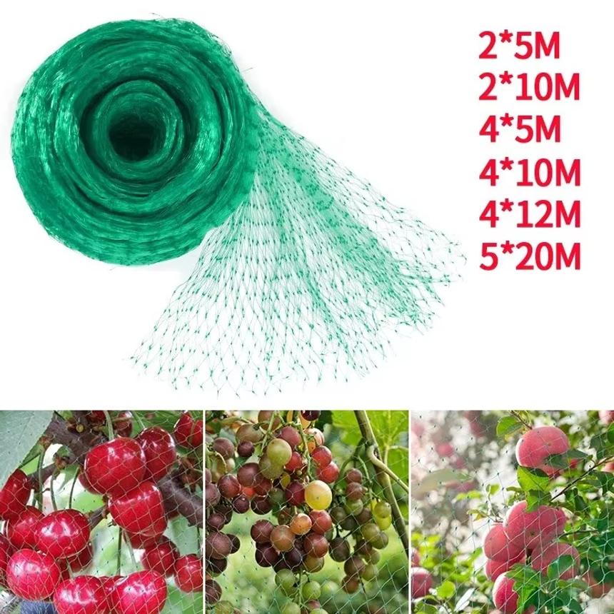 Rete da Giardino Rete Intrecciata Verde Protegge Piante Frutta Fiori Alberi Recinzione Estensibile Rete Resistente Ferma Uccelli Cervi Animali