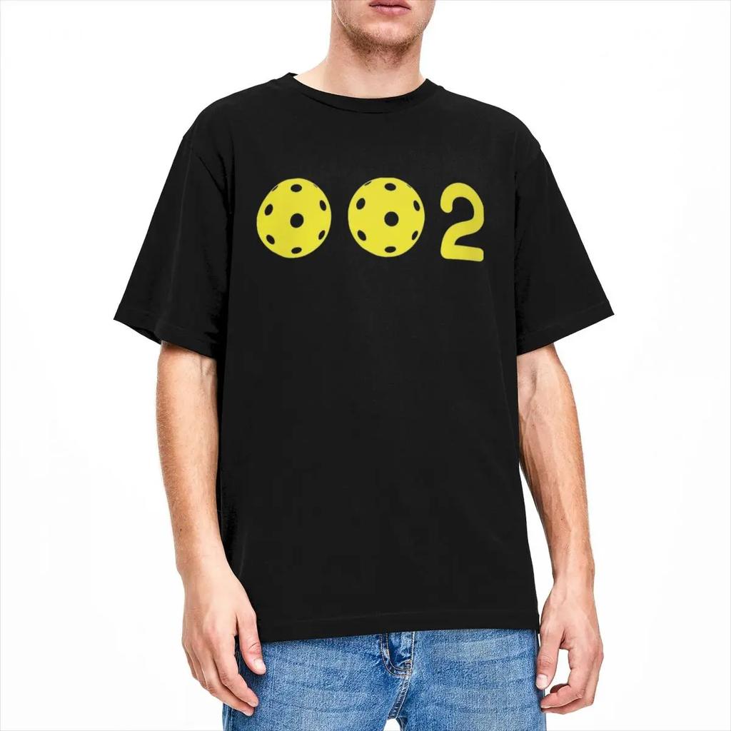 Funny Pickleball 002 Score T Shirt Merch Men Women's Cotton Casual Pickleball Fan Lover Player Gift T-shirt