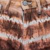 Short Mother of Pearl Tye and Die Marron Femme PLEASE