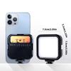 Rechargeable Triple Color LED Video Light 1200mAh Battery For Camera Smartphone Photography Live Streaming