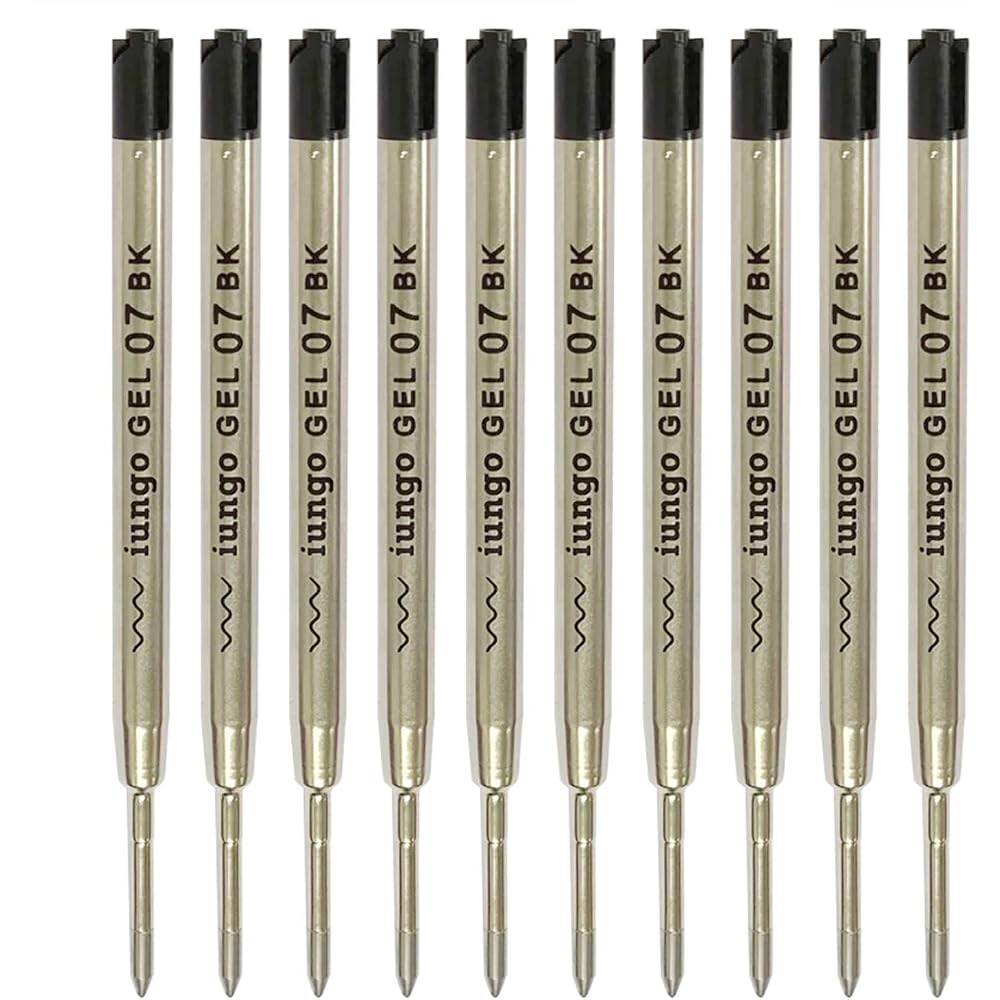 iungo compatible PARKER gel ink ballpoint pen refill Parker Jetstream Prime refill (black, metal,...