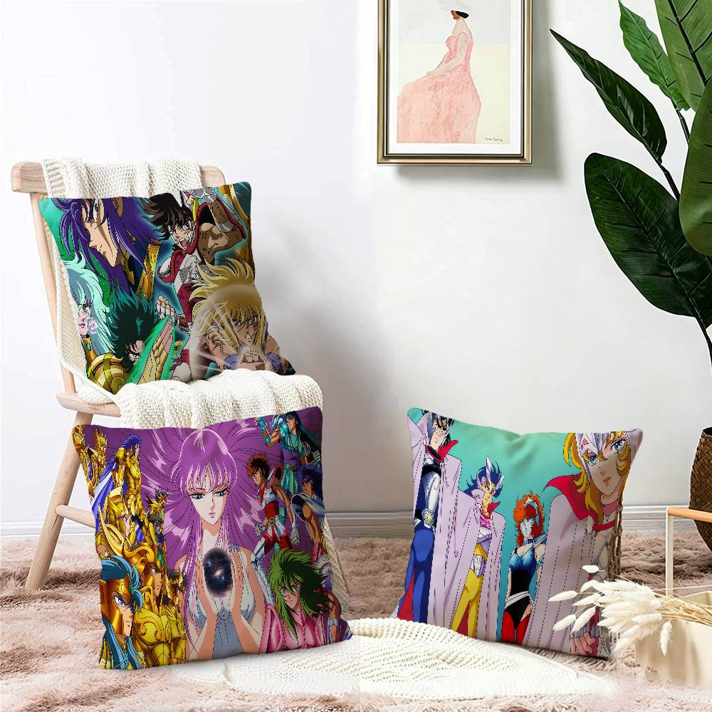 Retro Anime Saint Seiya Cushion Cover Decorative Pillow Sofa Home Decor case pillow cases