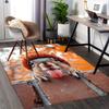 1pc Anime Squirrel with Knitted Hat Chair Mat - Office Desk Carpet for Home Decor, Seasonal Gift, Anti-Slip Rug Suitable for Office and Living Room.C0