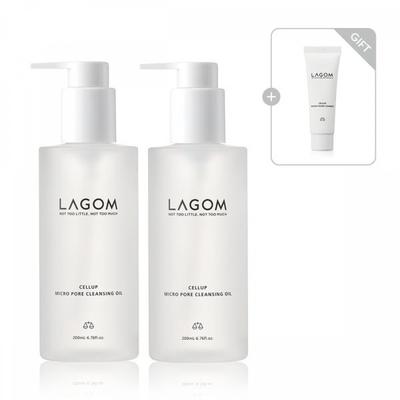 Micro Pore Cleansing Oil Duo Set 200ml  + Micro Foam Cleanser 30ml Gift 
