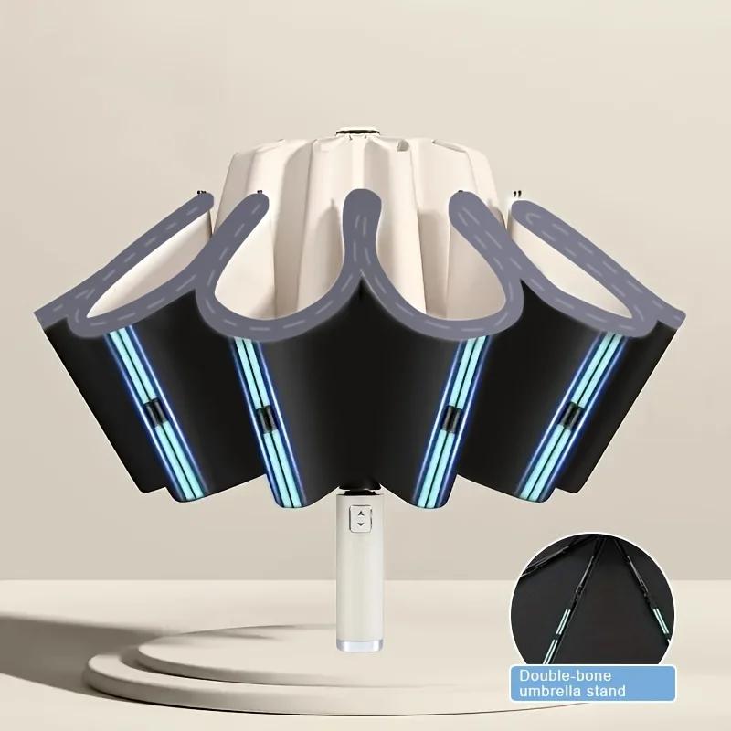 

Компактный по размеру, автоматический зонт-наоборот цвета «драгоценный сапфир» водонепроницаем и устойчив к УФ-излучению. Aluminum&10K бежевый