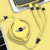 1Pcs Car Mounted Telescopic Three In One Mobile Phone Charger For BMW Mini Cooper F54 F55 F56 R56 R60 SONE Roadster Clubman Coupe