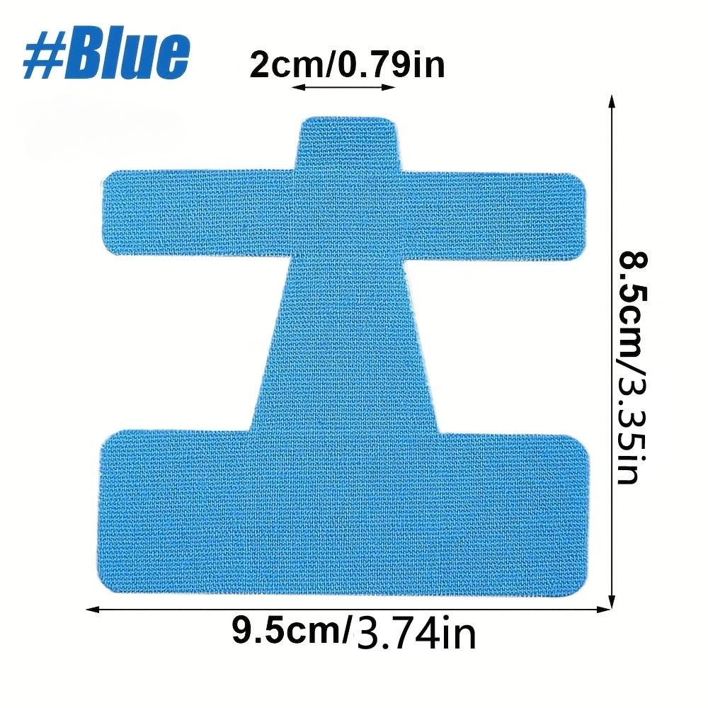 

10 шт. Корректор косточки большого пальца и обезболивающая кинезиологическая спортивная лента для косточек и травмы большого пальца стопы, лента-разделитель/распорка/выпрямитель для большого пальца 10PCS синий