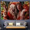 TTerrifier 3 Horror-Clown Film Gedruckter Wandteppich Indischer Buddha Wanddekoration Hexerei Böhmisch Hippie Dekor Decke