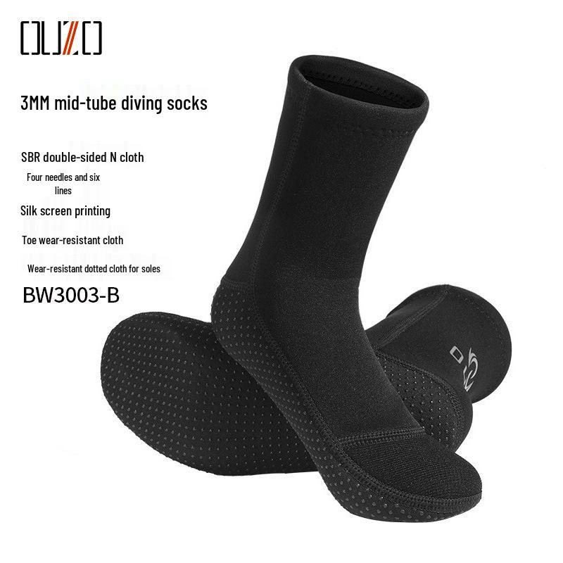 

Нескользящие носки для дайвинга 3 мм - Теплые, холодостойкие, износостойкие для снорклинга, серфинга, плавания и пляжа. M (38-39)