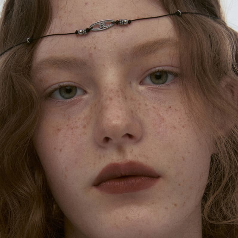 

nff oval trace necklace-black ONE