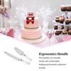 2Pcs Cake Server Divider Spatula Shovel Baking Tool Set Stainless Steel Fondant Pie Wedding Birthday Party Cutlery