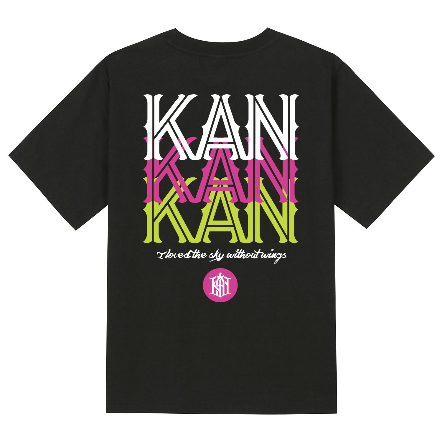 Khan 6312 Ktb0049 Two-Cut Line Short Sleeve T-Shirt - Black Black/L