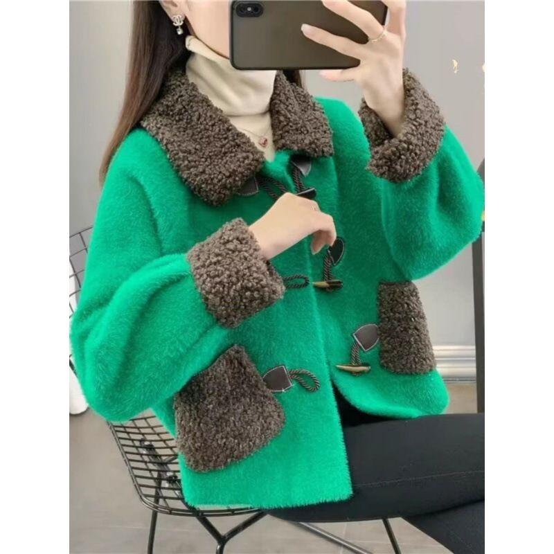 Winter Stil Nerzmantel Damen Kurz Verdickte Jacke Herbst Winter Mode Oberbekleidung