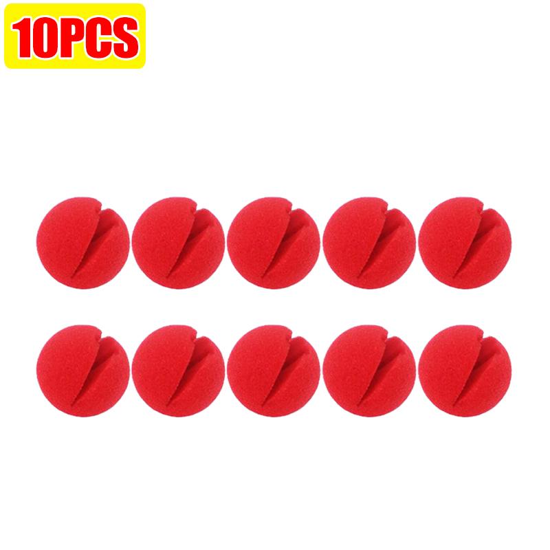 100/5Pcs Red Sponge Ball Clown Nose Circus Cosplay Costume Halloween Festival Make Up Clown Nose Party Decoration Props Supplies