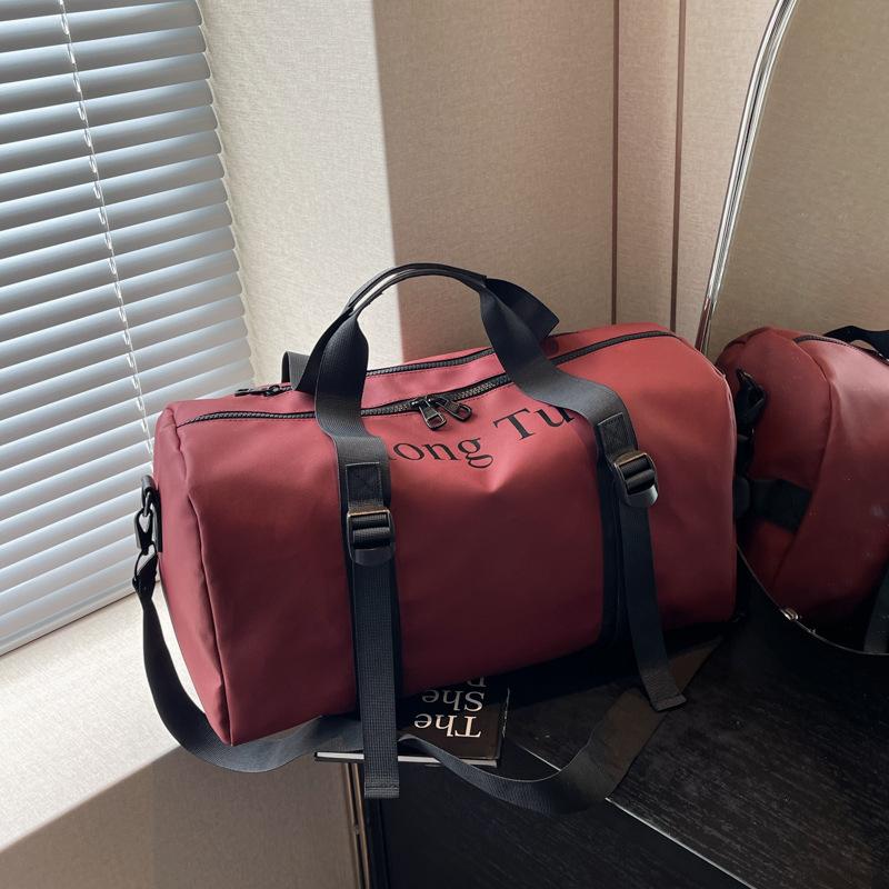 Fitness Bag, Clothes Storage Bag, Duffel Bag, Waterproof Short-distance Luggage Bag, Shoulder Bag, Portable Short-distance Travel Bag.
