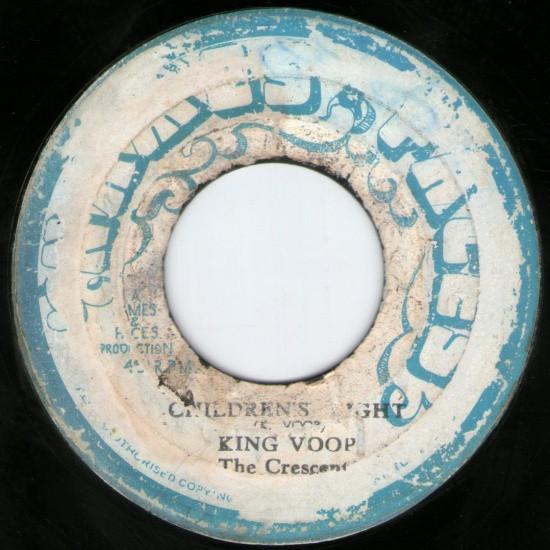 

7inch Record KING VOOP CRESCENT Childrens Right NONE Names Faces Jamaica Reggae Ska Dub Used
