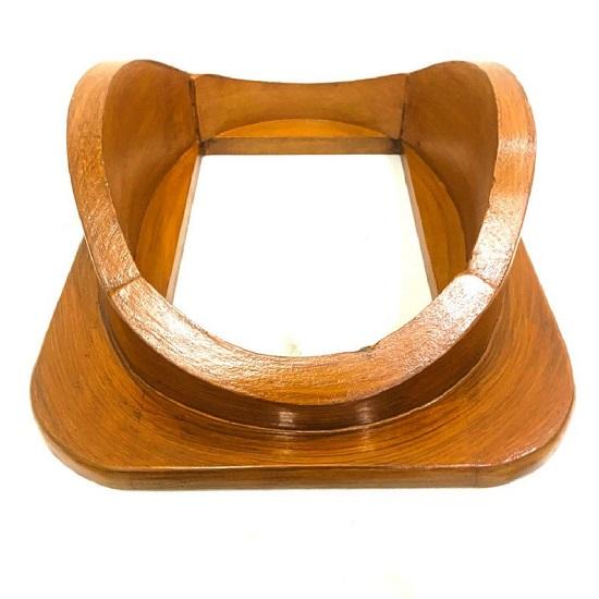 Stojan na potápěčskou přilbu US Navy Mark V Scuba Divers Helmet Wood