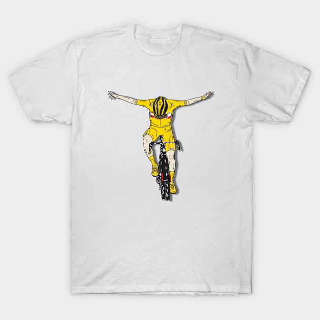 Men Black Print T-shirt Fly Tadej Fly In Yellow No-Cut Transfer Paper Print Cotton Tshirt L белый