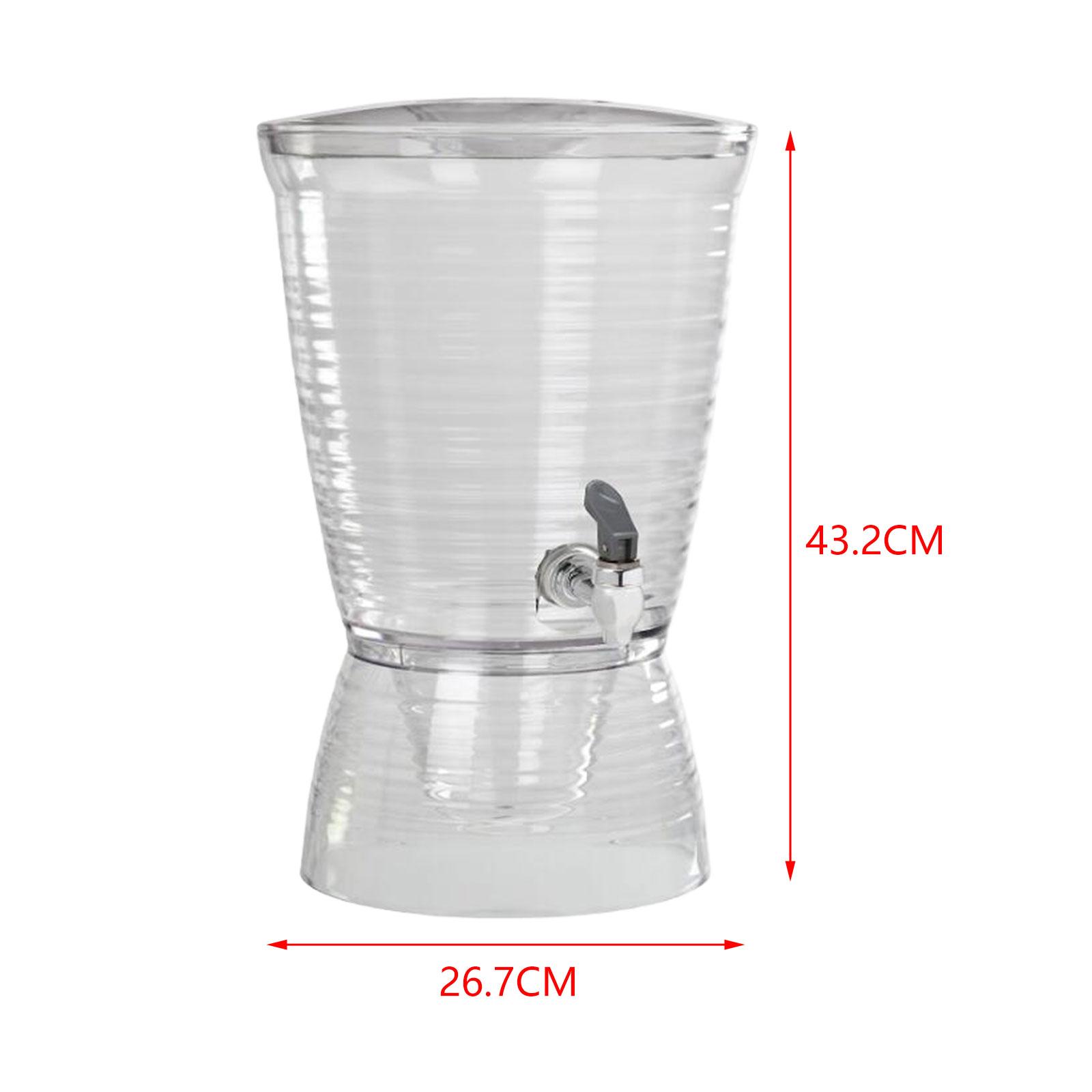 

10 л Контейнер для льда для сока Большой емкости Лимонный напиток Чайник для холодной воды Летний диспенсер для пива для дома, кухни, бара, вечеринки, KTV