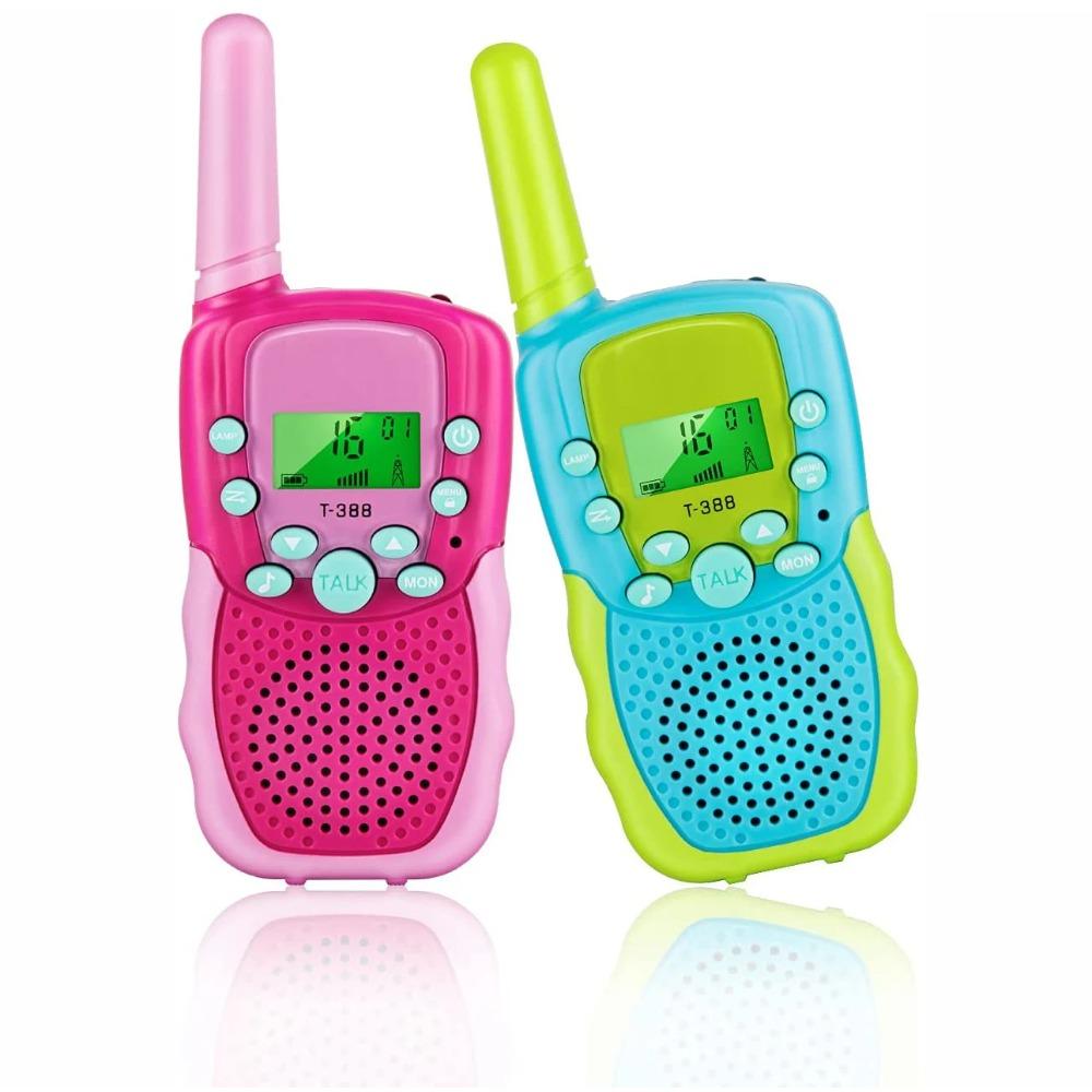 Zabawki Obuby dla Chłopców w Wieku 3-12 Lat Walkie Talkie dla Dzieci Prezenty Zabawki z Podświetlanym Wyświetlaczem LCD Latarka 3 KM Na Zewnątrz Wędrówki Kemping