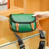 Real cowhide lychee pattern messenger bag contrasting color messenger shoulder messenger bag plus