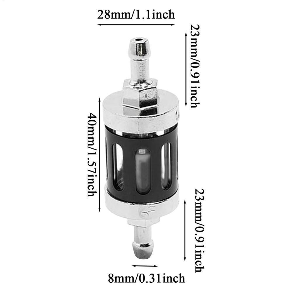 Motorcycle Motor Oil Filter 8mm Replacement Oil Filter Metal Motorcycle Parts For Scooter ATV Dirt Bike Snowmobile Modification