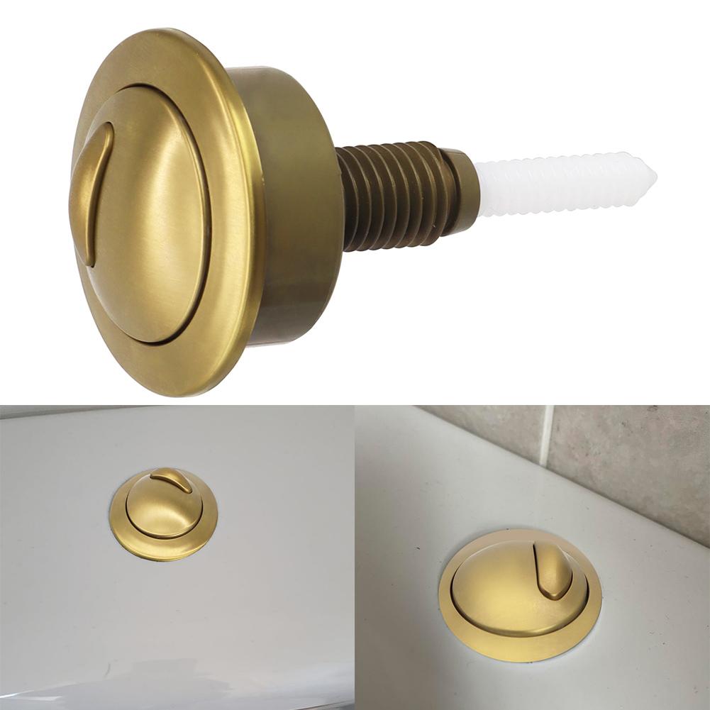 Elegantní kartáčované zlaté splachovací tlačítko pro WC pro systém Twyford 49 Dual Flush