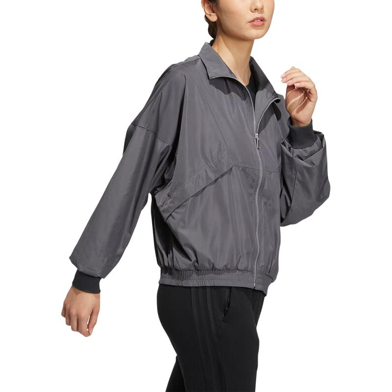 Adidas Jackets Women's Gray Stand Collar Moderate Other HZ7039