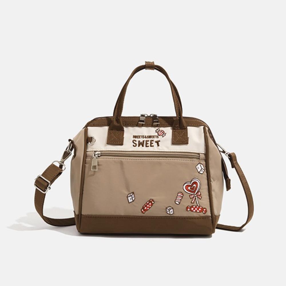 

Patchwork Contrast Color Y2k Women Crossbody Bag Large Capacity Clutch Bag Girls