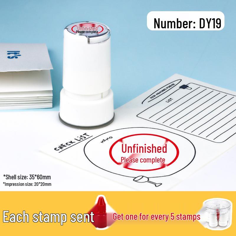 Math Homework Checked & Approved Stamp for Primary Students