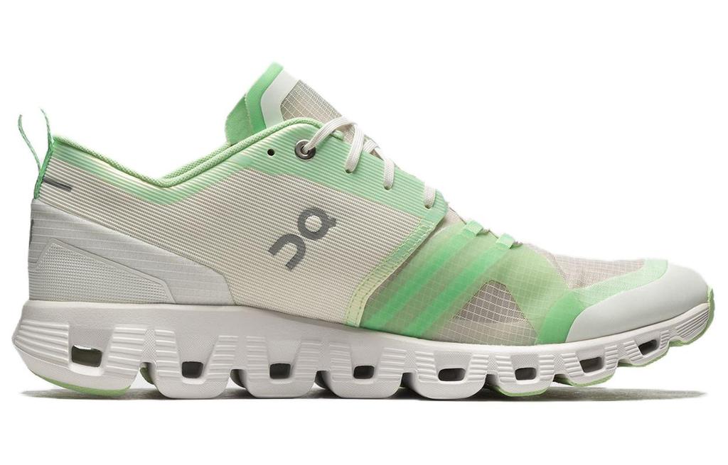 On Cloud X Shift Abrasion Resistant Low top Running Shoes Women's Beige Green 38.98938