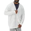Champion Power Blend Fleece US White Men's Full-Zip Hoodie, Size X-Large, Color