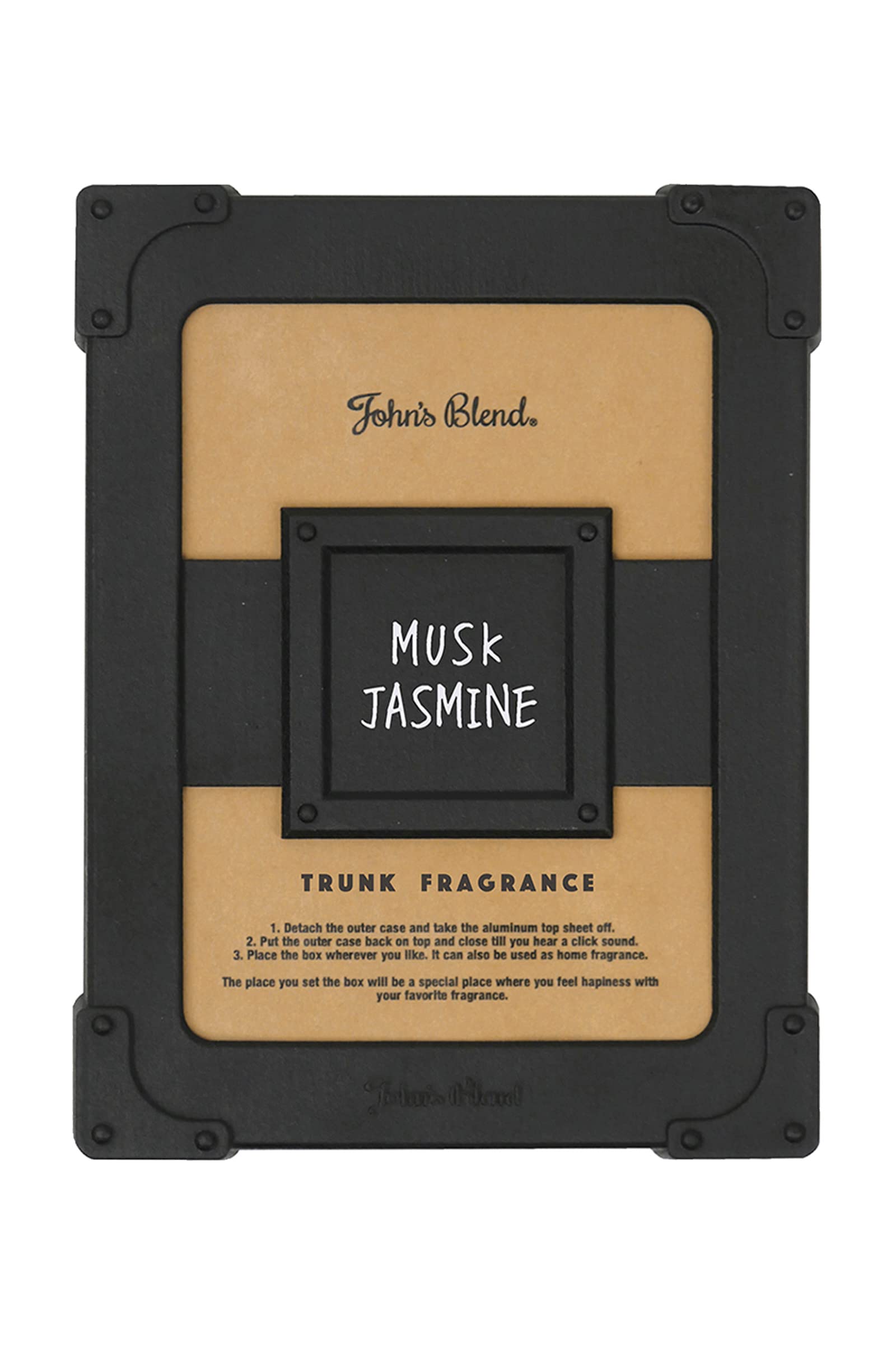 John s Blend Air Freshener Car Stand Type Trunk Fragrance Musk One Size чёрный