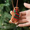 Bow Knot Xmas Hanger Plush Fabric Plush Pendant Soft Holiday Decor  Window Display