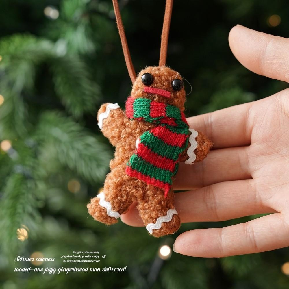 Bow Knot Xmas Hanger Plush Fabric Plush Pendant Soft Holiday Decor Window Display