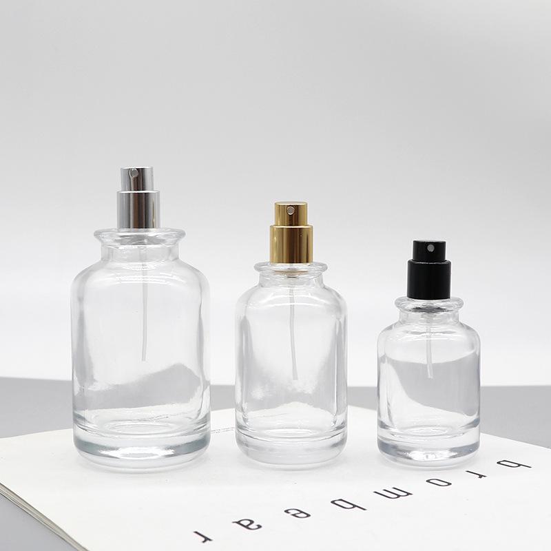 Retro Glass Perfume Bottle: 30ml, 50ml, 100ml with Portable Ball Cap