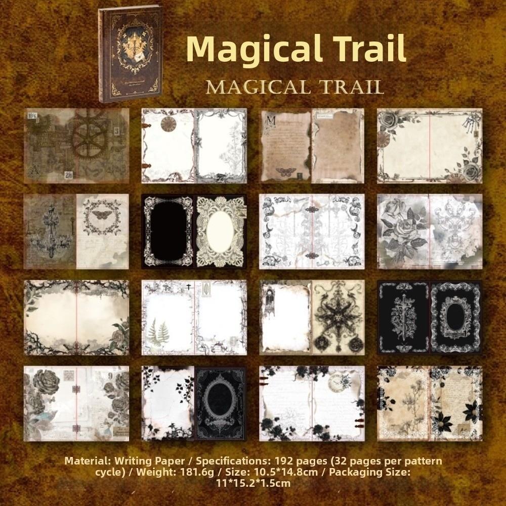 192 Sheets A6 Hardcover Notebook Scrapbooking Journal Notebook Planner Notebook  Student Notepad Magical Trail
