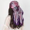 New Silk Square Scarf Women Shawls Wraps Headband Floral Print Scarves Lady Foulard Bandana Scarfs Female Neckerchief 90cm Hijab