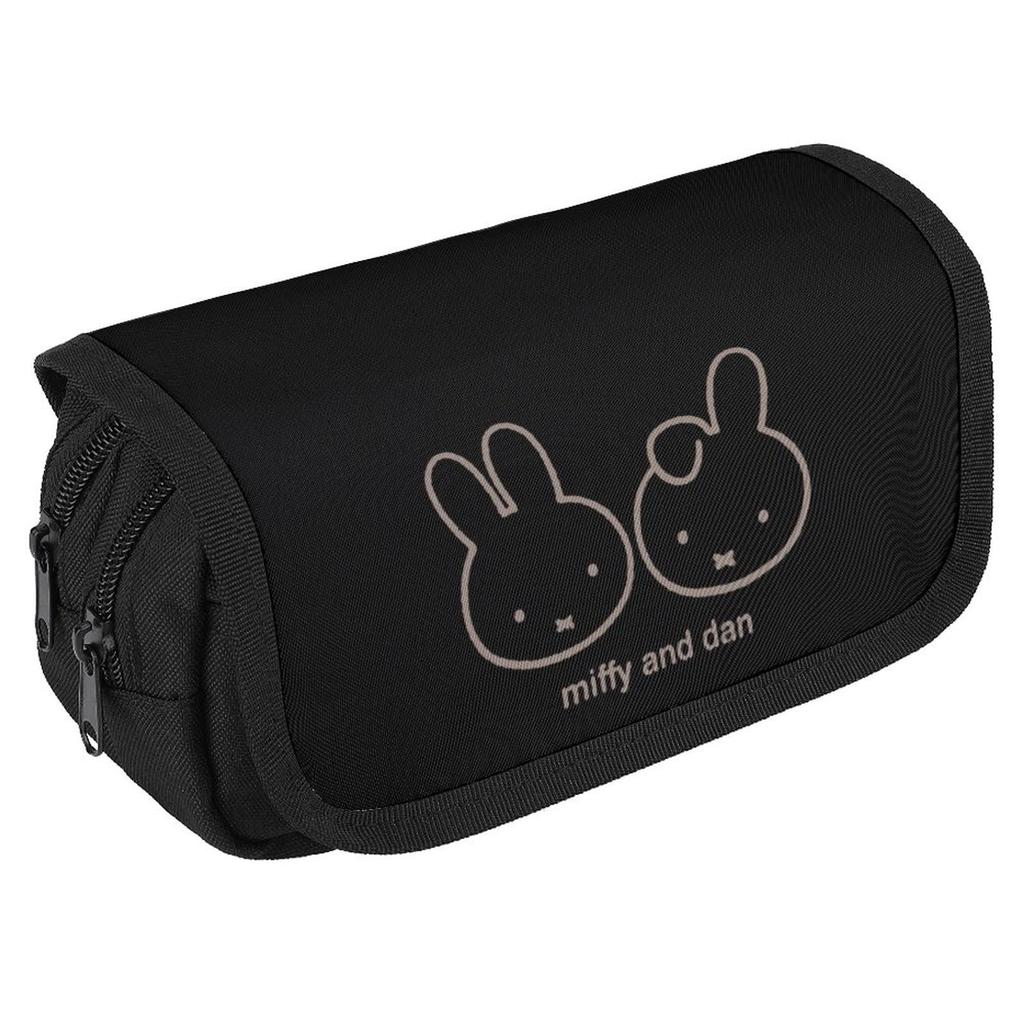 Miffy Pencil Large Stylish Pen Simple Tool Pencil Case for and Suitable for High and Working Elementary and Junior High School Students Case,