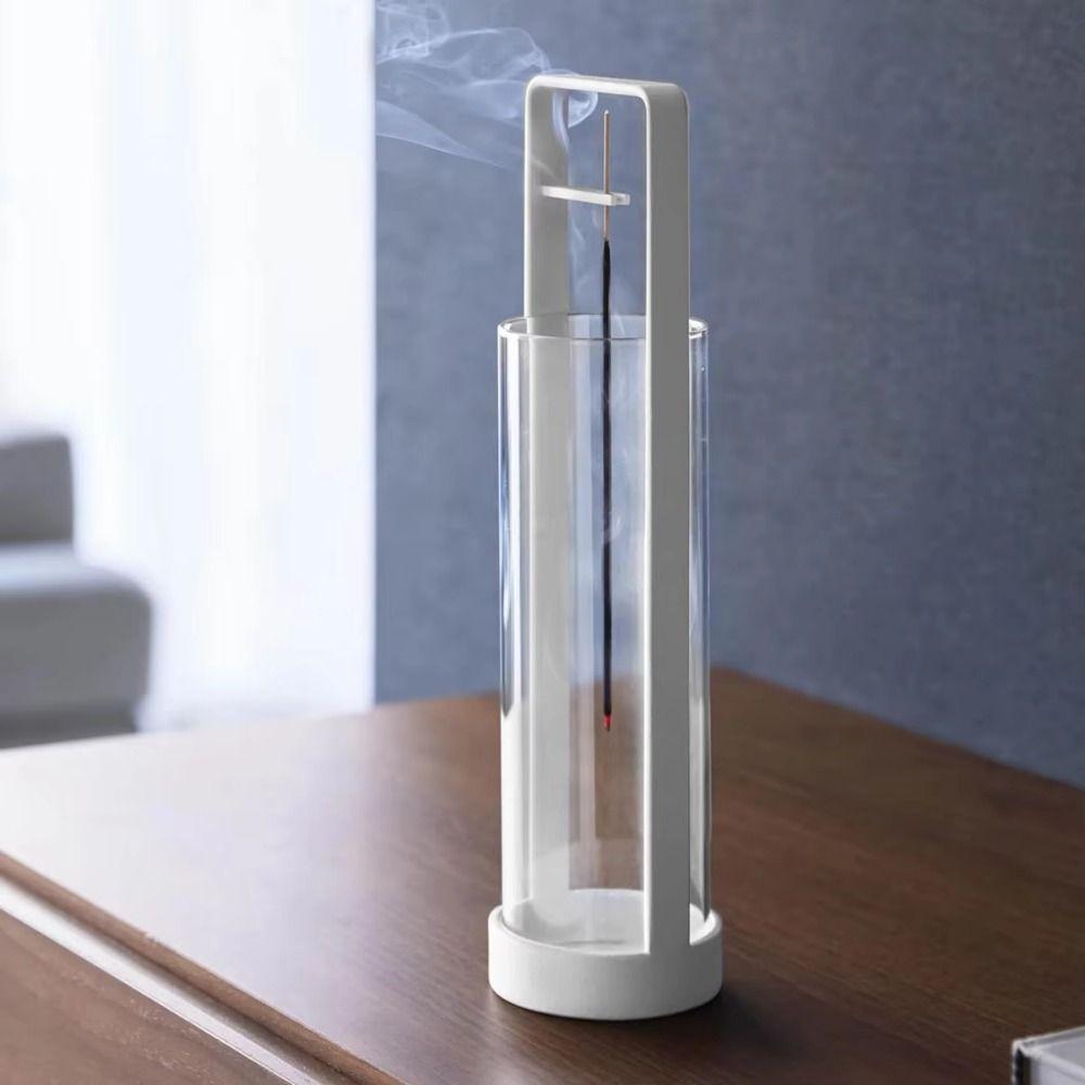 Creative Upside-down Incense Burner Stand with Glass Incense Stick Holder  Desktop Decoration