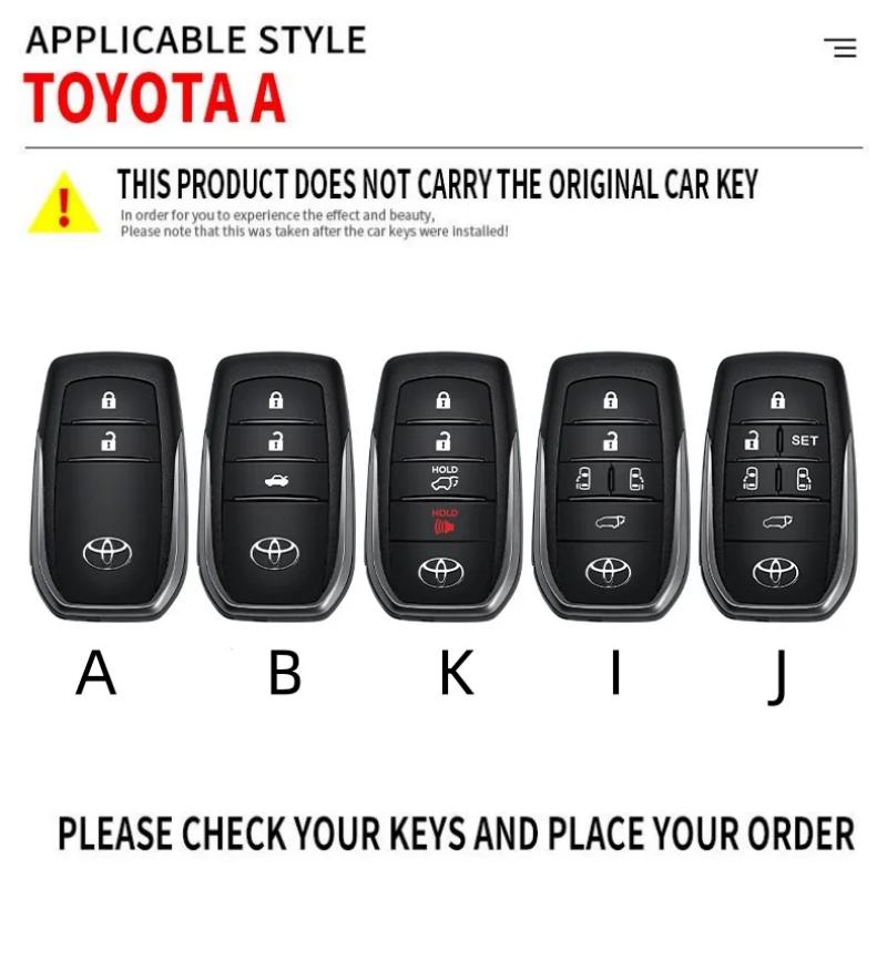 2026 Gorące Do Toyota Kołpaki Nowe Etui na Kluczyk Samochodowy Pokrowiec Ochronny Akcesoria Do Toyota RAV4 Highland Coralla Hilux Fortun