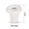 Silicone Microblading Pigment Cups - Soft U-Shaped Design, Needle-Friendly, Tattoo Supplies