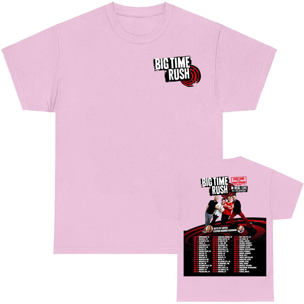 Trendy discount Big Time Rush In Real Life Wereldtour 2025 T-shirt Katoen Zomer Korte Mouw T-shirts Muziekgroep Grafisch T-shirt Heren Tees XL