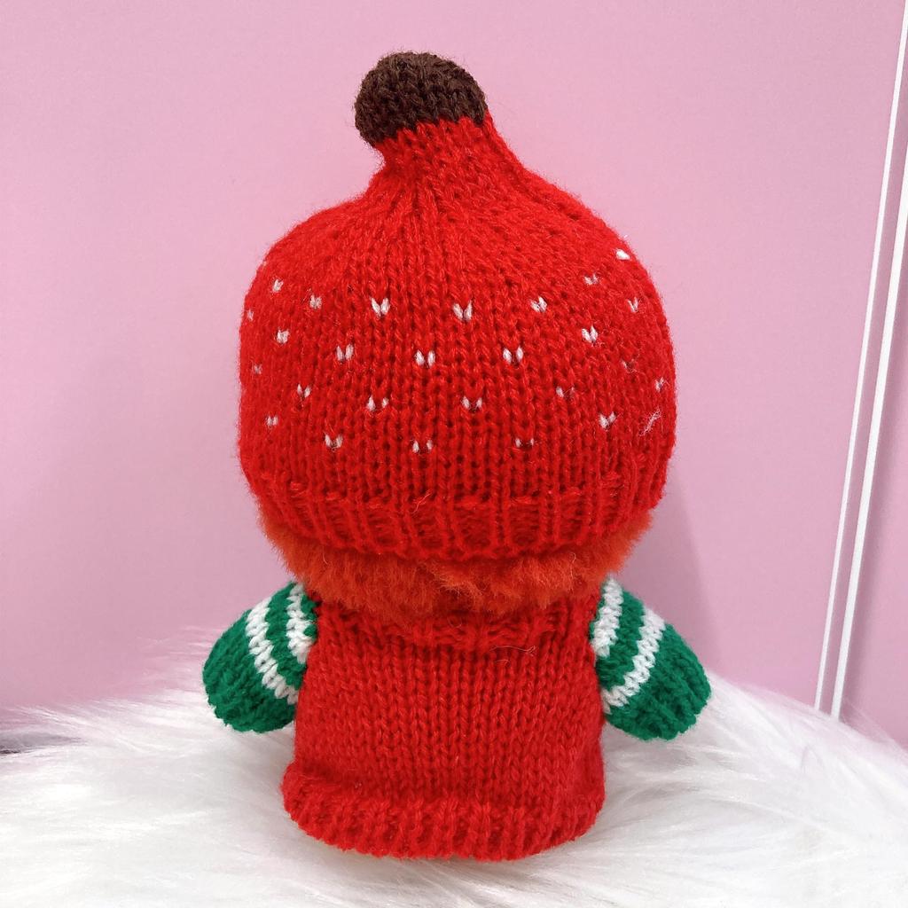 Christmas Sweater Knit Hat Set for 10cm Plush Costume & Tree, Toy, Kigurumi, Accessories, Otaku, Doll, Mascot, K-Pop Doll, [Used]