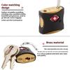 Tsa Custom Lock Luggage Lock Travel Bag Lock Security Tool Cabinet Locker Padlock With Key Travel Mini Portable Anti-Theft Lock